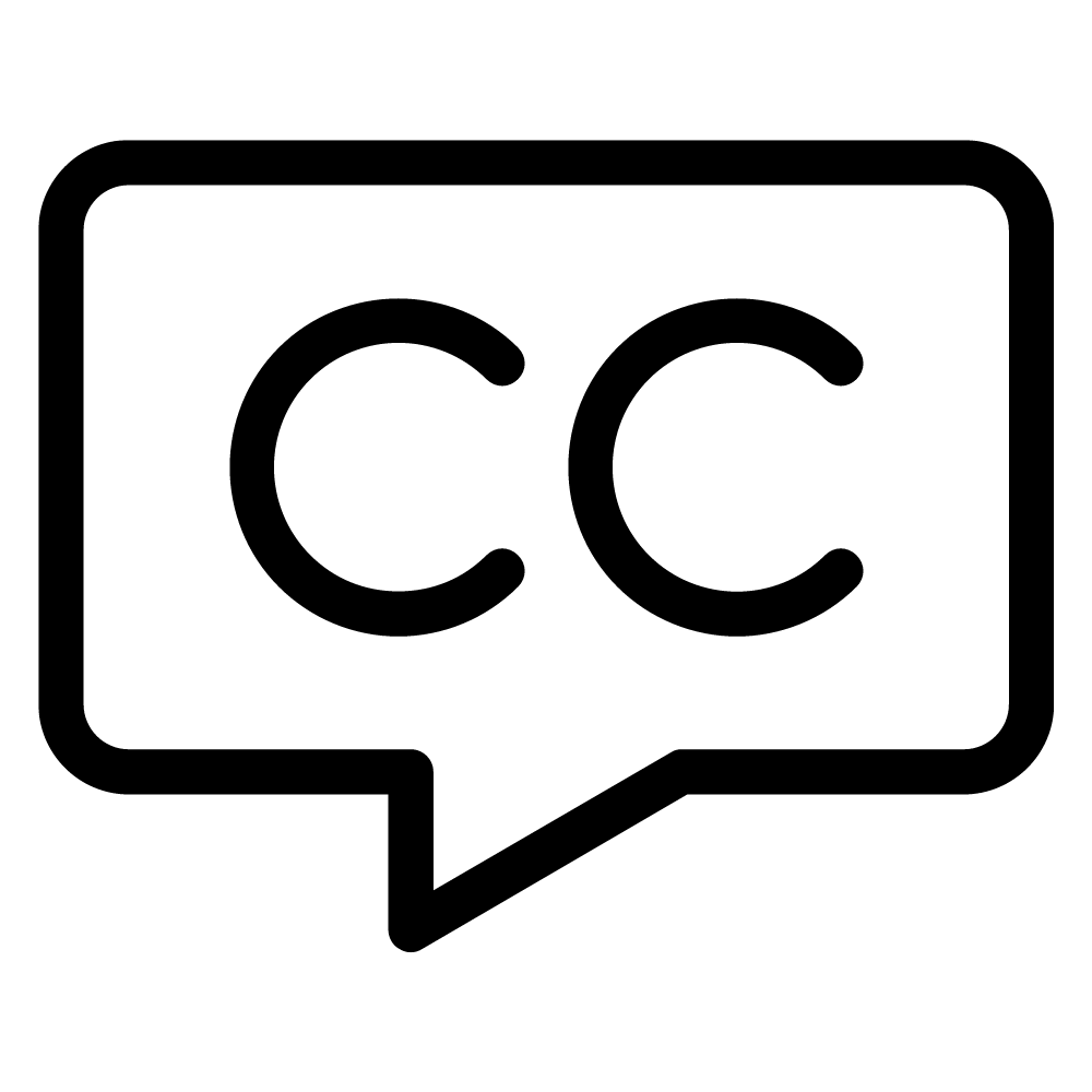 closed captioning symbol